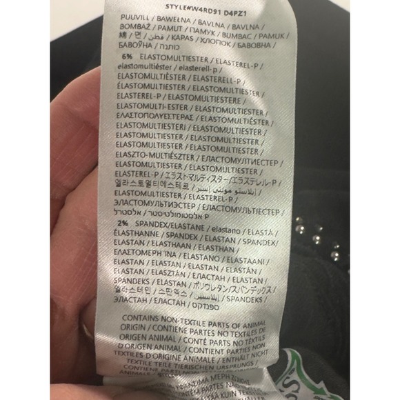 Guess Womens Jumpsuit Black Studded Denim  Zipper Front Sleeveless Pants Size 29 - Picture 13 of 15